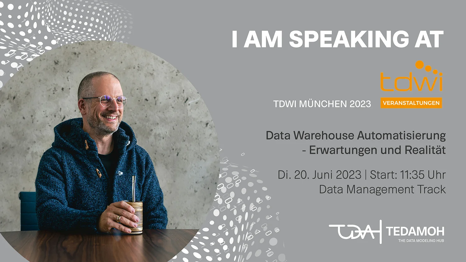 Ich spreche auf der TDWI München Konferenz am 20. Juni - deutsche Version