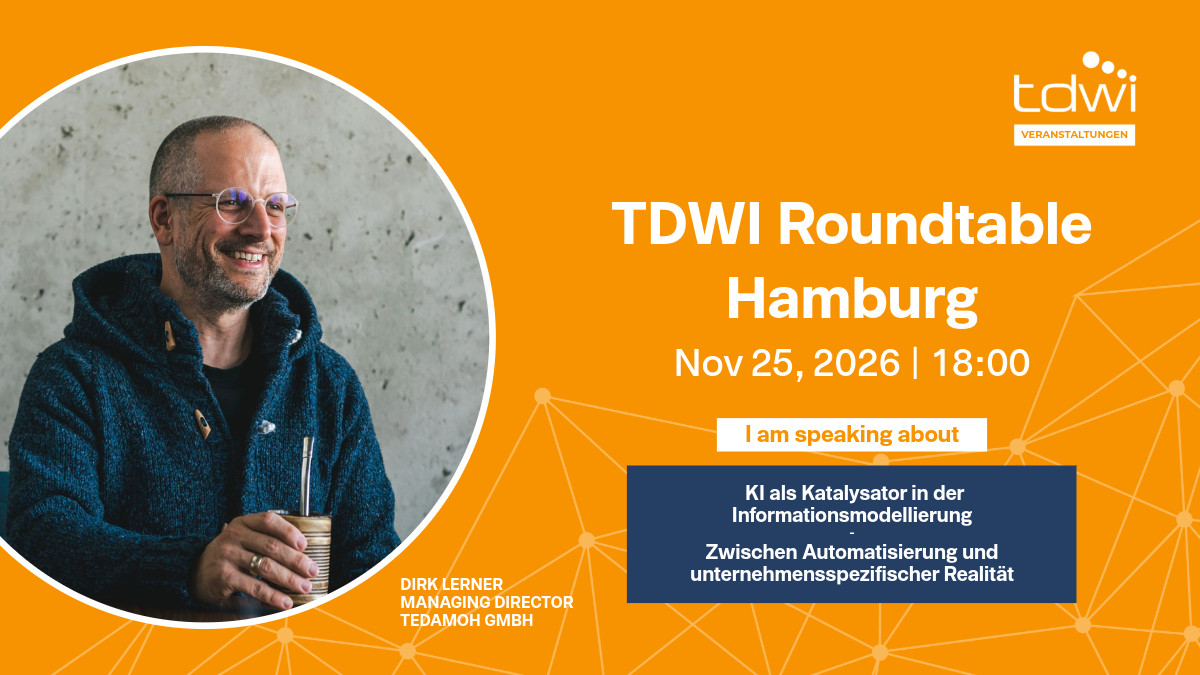 AI as a Catalyst in Information Modeling | 46th TDWI Roundtable Hamburg 2026 with Dirk Lerner